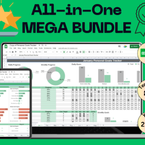 Premium Templates Google Sheets Spreadsheets Mega Bundle