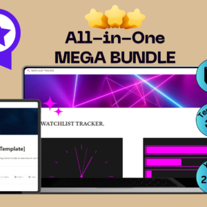 Premium Notion planner template Mega Bundle